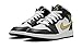 Jordan Mens Air 1 Mid SE (GS) BQ6931 007 Black Gold Patent Leather - Size 7Y