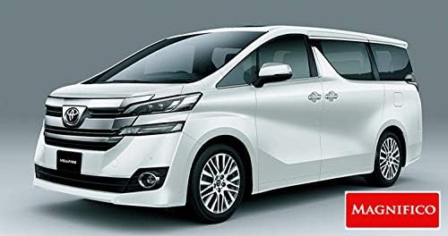 Magnifico Die-Cast Metal Body 1:24 Scale Pull Back Toy Car with Simulation Sound & Blinking Lights (Toyota VELLFIRE)