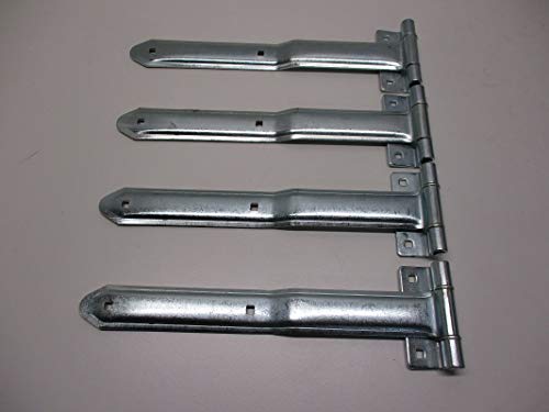 (4) Cargo Utility Trailer RV Door 16" Strap Hinges/Offset Bent Hinges