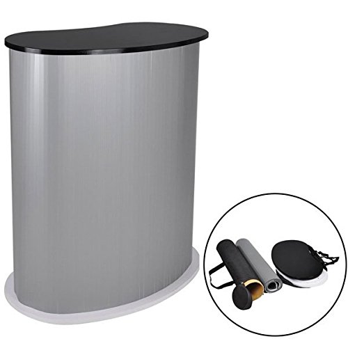 AMPERSAND SHOPS Portable Stage Podium Counter Stand (Black)