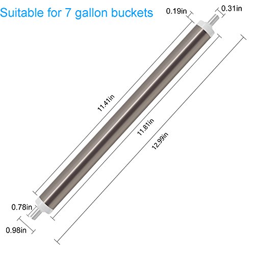 Mouse killer bucket Rolling Mouse trap Bucket Mousetrap Continuous Capture Killer Mice Rat Traps Continuous Capture catch rat Rolling Log Mouse Trap In Action (Metal Suitable for 7 gallon buckets )