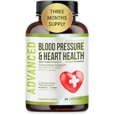Heart Health Blood Pressure Support Supplement - Support Blood Pressure & Healthy Circularity Naturally with Hawthorn Berry & Hibiscus.Vitamins Pills for Healthy Hypertension (BP) & Healthy Heart.