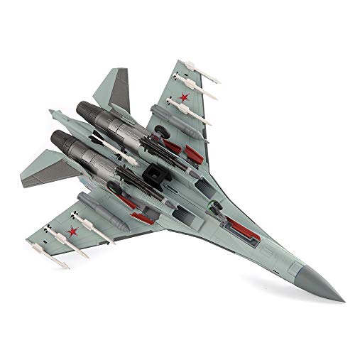 M.A.K 1/100 Scale Su-35 Super Flanker Fighter Aircraft Model Diecast Metal Plane Model Toy for Collection or Gift - Thumbnail 6