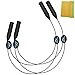 TESHIUCK Adjustable Eyewear Retainer, [2 Pack] Sports Sunglass Holder Straps, 16 inches for Men Women Sport Sunglasses Strap Retainer(black)