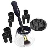 Makeup Brush Cleaner EmaxDesign Electric Spinning Brush Cleaner, Clean and Dry All Makeup Brushes in Seconds