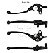 Brake & Clutch Levers - Kawasaki - ZX750 ZX7 ZX7R 89-03, ZX900 ZX9R 94-97, ZG1000 CONCOURS 92-06, ZX1000 ZX10 88-90, VN1500 VULCAN 87-00 - BLACK