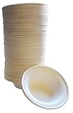 EARTHCHOICE 100% compostable and biodegradable DISPOSABLE 12oz BOWLS - (125 COUNT), made from bamboo & sugar cane