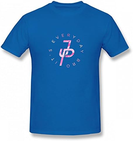 MCEOO It's Every Day Pink Jake Tshirt Printed Cotton T-Shirts Tops Logo Best Quality Men Tee Royal Blue