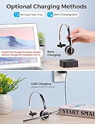 XAPROO Wireless Headset with Microphone for