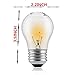 (2-Pack) Appliance Oven Light Bulb,HighTemperature 300 Degree Resistant Incandescent Bulbs - High Temp - 120v 40 watt Clear - 415 Lumens - Medium BrassE26/E27 Base - A15