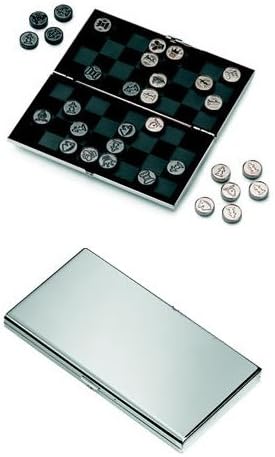 Matt Chromium Travel Chess Game