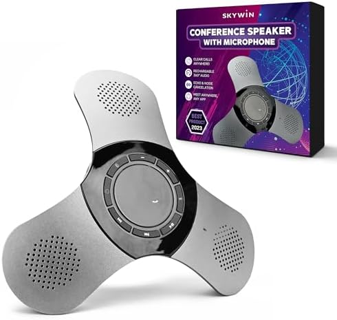 Skywin Bluetooth Conference Speaker with Microphone, Portable