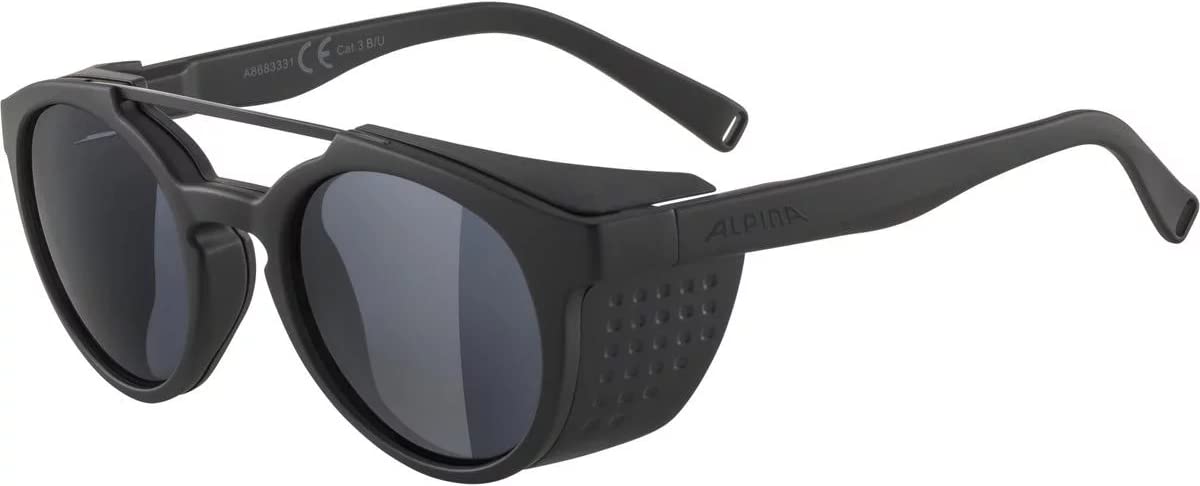 ALPINA Unisex - Adult, GLACE sunglasses, all black matt, One Size