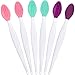 Silicone Exfoliating Lip Brush Double-Sided Silicone Exfoliating Lip Brush Soft Silicone Lip Brush for Smoother and Fuller Lip Appearance (6 Pieces)