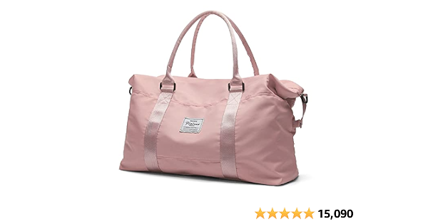 Bolsa de lona de viaje, bolsa de gimnasio deportiva, bolsa de noche para el  fin de semana, para llevar en el hombro, para mujer, A-pink1-large),  4093EE-150 : Ropa, Zapatos y Joyería - Amazon.com
