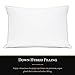 Beckham Hotel Collection Luxury White Down Feather Pillow (2-Pack) - Premium 100% Cotton Shell - King