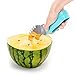 MelonMaster Watermelon Stainless Steel Slicer Tongs/Cutter/Knife Set - Reinforced Cutting Wire - No More Mess - Soft Grip Handles, BONUS Free Melon Baller