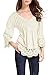 OMZIN Women's 3/4 Sleeve Solid Tunic Shirt Ruffle Lace Trim Casual Tops