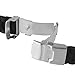 Bewish Soft Silicone Rubber Strap Watchband Replacement Stainless Steel Fold Over Clasp Sport Divers (22mm)