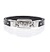 Chai Leather Hebrew Men's Bracelet for Long and Healthy Life in Black with Adjustable Closure