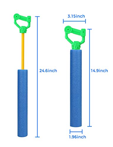 VICNOVA Water Guns for Kids, 3Pack Super Soaker Foam Water Blaster Shooter Summer Fun Outdoor Swimming Pool Games Toys for Boys Girls Adults