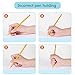 6 Pack Pencil Grips for Kids - Children Pen Grip Hand Writing Help - Assorted Writing Aid Holder Trainer Posture Correction Finger Grippers for Kids Learning to Write Special Needs (Random Colors)