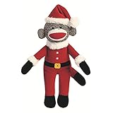 Santa Holiday Sock Monkey 12-Inch Plush