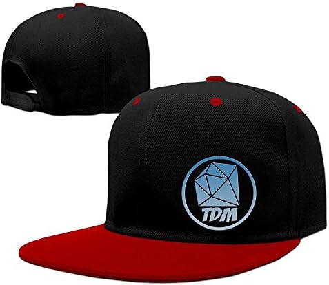 New 2018 Adjustable Plain Baseball Cap Flat Bill Red One Size