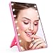 AHOOH Makeup Mirror for Women and Men, Lighted Makeup Vanity Mirror with 16 LED Lights,Touch Screen,Light Adjustable Dimmable Light up Mirrors for Home Tabletop Bathroom Shower Travel