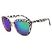 VIVIENFANG Women's Flash Mirror Lens Oversize Polarized Cateye Sunglasses P1891