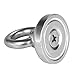 Magnetic Hooks, 5 Pack Super Strong Neodymium Fishing Magnets, 75 lbs(35KG) Pulling Force Rare Earth Magnet with Eyebolt for Retrieving in River and Magnetic Fishing- Diameter 1.26 inch(32 mm)