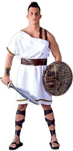 Amazon Com Mens Greek Spartan Sparta Warrior 300 Film Soldier Ancient Greece Historical Fancy Dress Costume Outfit Large Large White Pet Supplies