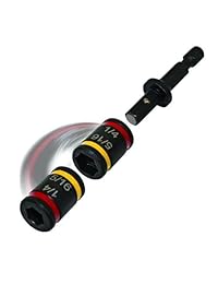 (Paquete de 3) 1 4 y 5 16 x 2" Reversible doble cara Hexagonal Chuck driver   mshc