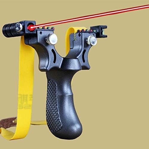 NERB Laser Aiming Slingshot Equipped With Level Instrument For Outdoor Sports Hunting Using High Power Slingshot Catapult
