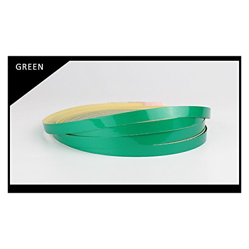 FOLCONROAD Reflective Striping Tape Wheel Rim Stripe For Car Body Motorcycle Wheel Hub Rim Warning Safety -Green
