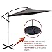 ABCCANOPY Cantilever Patio Umbrellas 10FT Dark Gray
