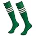 Solid Soccer Socks, SUTTOS Adult Teens Cotton Unisex Cushioned Athletic Over The Calf Soccer Rugby Football Team Soccer Long Tube Socks Green,2 Pairs …