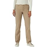 Lee Womens Petite Wrinkle Free Relaxed Fit Straight Leg Pant