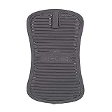 All-Clad Textiles Deluxe Heat and Stain Resistant Pot Holder. Silicone Treated Heavyweight 100-Percent Cotton Twill Hot Pad,  Machine Washable, 6-inches by 10-inches, Pewter Grey
