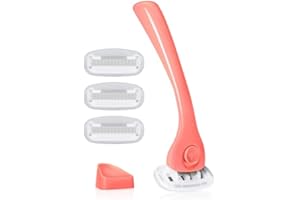 GENERIC BilliE. Razors for Women Shave Kit – Women’s Razor + 4 x 5-Blade Razor Refills + Magnetic Holder – Coral