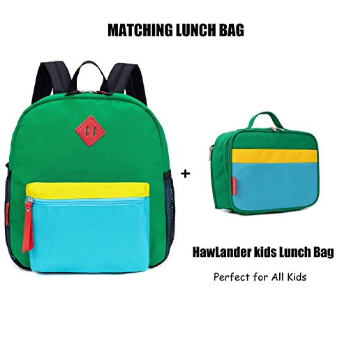HawLander Preschool Kids Backpack, 12 inch Toddler Backpacks for Boys