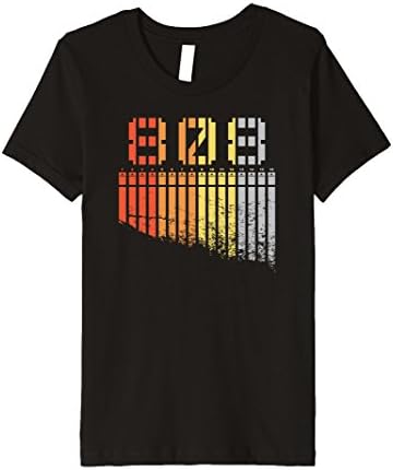 Kids 808 - Retro inspired vintage electronic music shirt 12 Black
