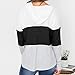 TOOPOOT Womens Top,Fashion Blue Patchwork Autumn Hooded Cap Top Long Sleeve O-Neck Blousethumb 1