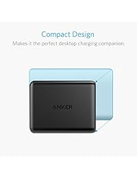 Anker Cargador Quick Charge 3.0 51.5W de 5 puertos USB, cargador de pared PowerPort Speed 5 para Galaxy S9 S8 Edge Plus, Note 8 7, LG G4 G5, HTC One M9 A9, Nexus 9, con PowerIQ para iPhone XS Max XR X 8 7, iPad y más