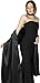 Black Butterfly Satin Shawl Wrap (Black)