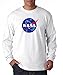 NASA Long Sleeve Shirt Meatball Logo Space Shuttle Rocket Science Geek Tee