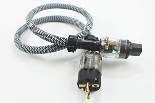 Youkamoo B11 12AWG Audiophile Hi-Fi Pure Copper AC Power Cable Cord EUR Schuko (5ft / 1.5m)