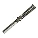 Zinnor Outdoor Butterfly Comb Practice Foldable Metal Camping Trainer Knife Comb Safe and Non-sharpened Perfect for Beginner-Black