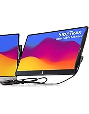 SideTrak Swivel 14” Attachable Portable Monitor for Laptop FHD IPS USB Laptop Dual Screen with Kickstand | Compatible with Mac, PC, & Chrome | Fits All Laptop Sizes | Powered by USB-C or Mini HDMI