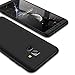 Galaxy A8 2018 Case, HONTECH 3 in 1 360 Full Protection Thin Hard Cover for Samsung Galaxy A8 2018 (Black)